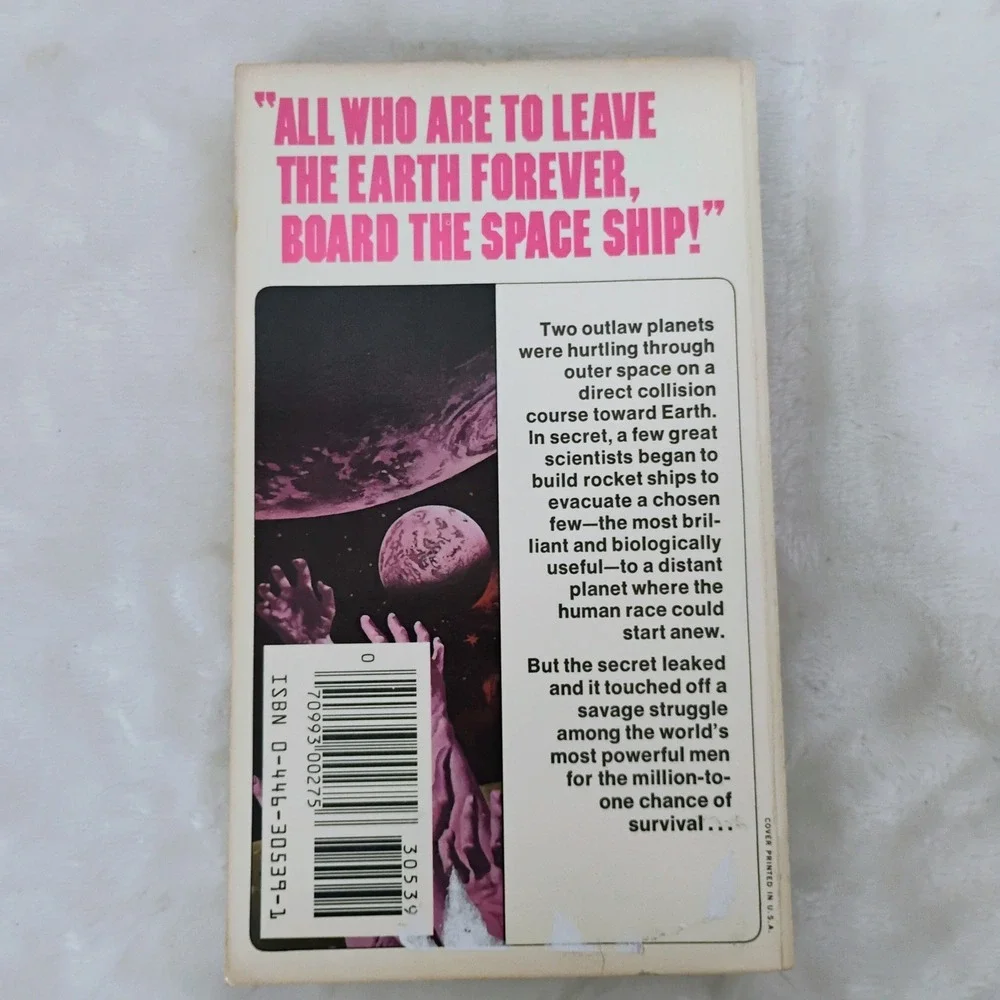 When Worlds Collide Philip Wylie Edwin Balmer Warner Books Sci-Fi Paperback Vtg